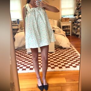 For Love And Lemons White Floral Mini Dress
